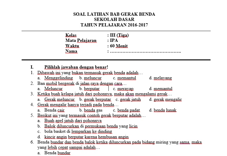 Menjelajahi Dunia Gerak: Perjalanan Seru Benda di Sekitar Kita (IPA Kelas 3 SD Semester 2)