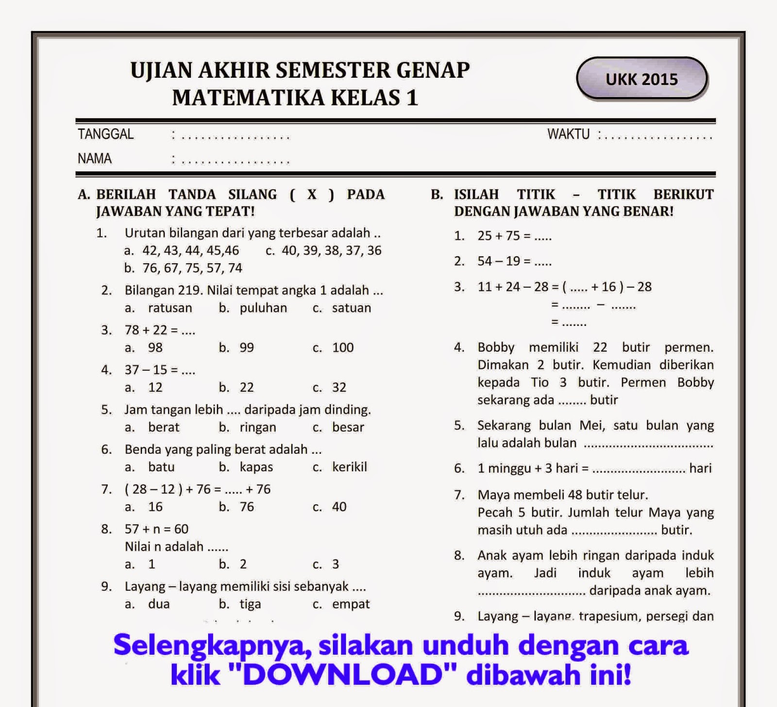 Menjelajahi Dunia Sains: Panduan Soal IPA Kelas 3 SD Semester 2 Kurikulum 2006