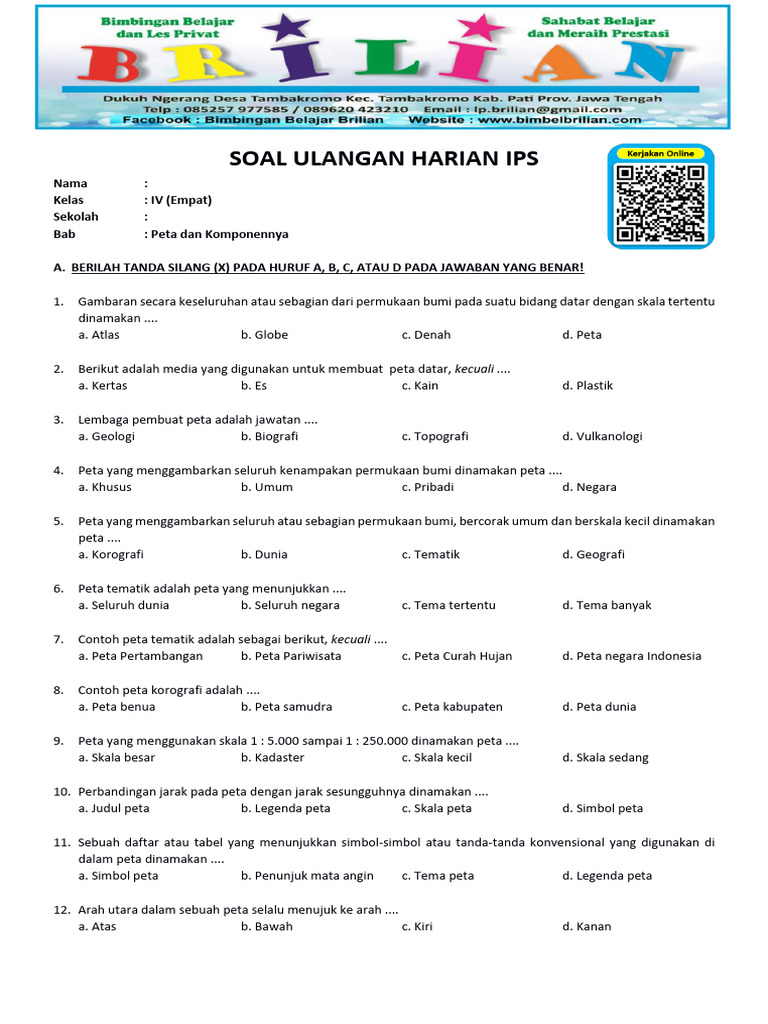 5 Contoh Soal IPS Kelas 4 Semester 2 Ternyata Bisa Bikin Anak Semangat Belajar