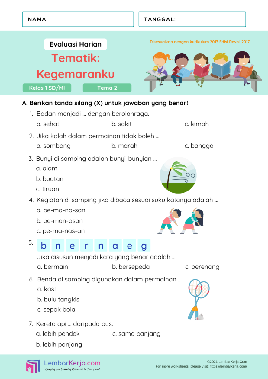 5 Fakta Mengejutkan dari Contoh Soal 2016 SD Kelas 2 Tema Kegemaranku yang Wajib Tahu