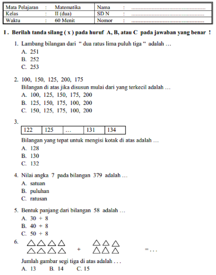20 Contoh Soal Kelas 2 Beserta Kunci Jawabannya.doc Bantu Anak Kuasai Perkalian Pecahan