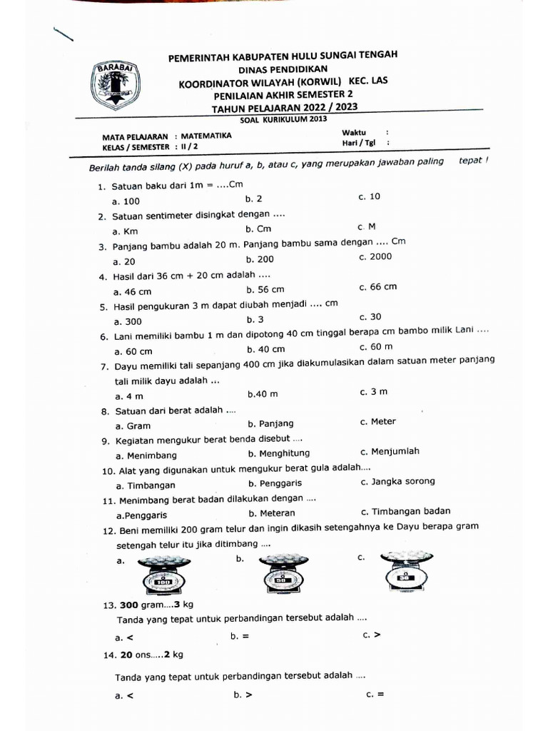 7 Langkah Mudah Menguasai contoh soal kelas 2 mtk yang Jarang Diketahui Sebelum Ujian