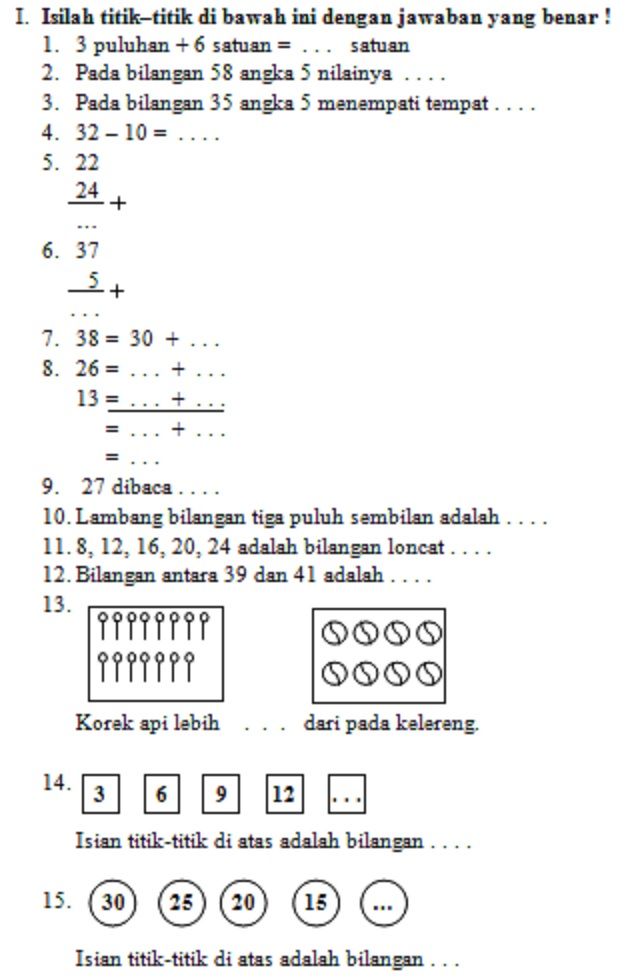 Menyongsong Kesuksesan Akademik Panduan Lengkap Mengunduh Bank Soal Kelas 1 SD Semester 2 Tahun