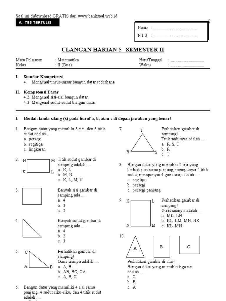 7 Contoh Soal Bangun Ruang Kelas 2 SD yang Wajib Kamu Kuasai Sekarang Juga