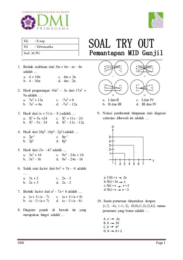 Bocoran Soal PAT Matematika Kelas 8 Semester 2 Ternyata Sangat Mudah Jika Paham Ini Bocoran Soal PAT Matematika Kelas 8 Semester 2 Ternyata Sangat Mudah Jika Paham Ini