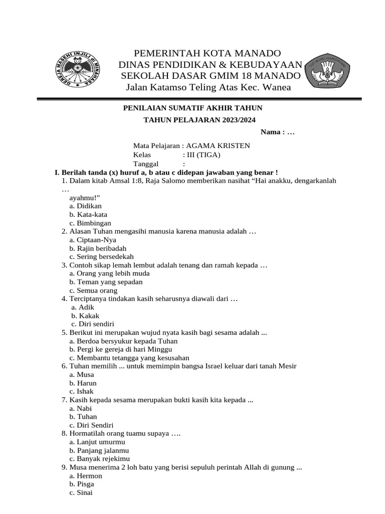 Wajib Tahu Bocoran Soal Agama Semester 2 Kelas 3 Agar Nilai Ujian Sempurna