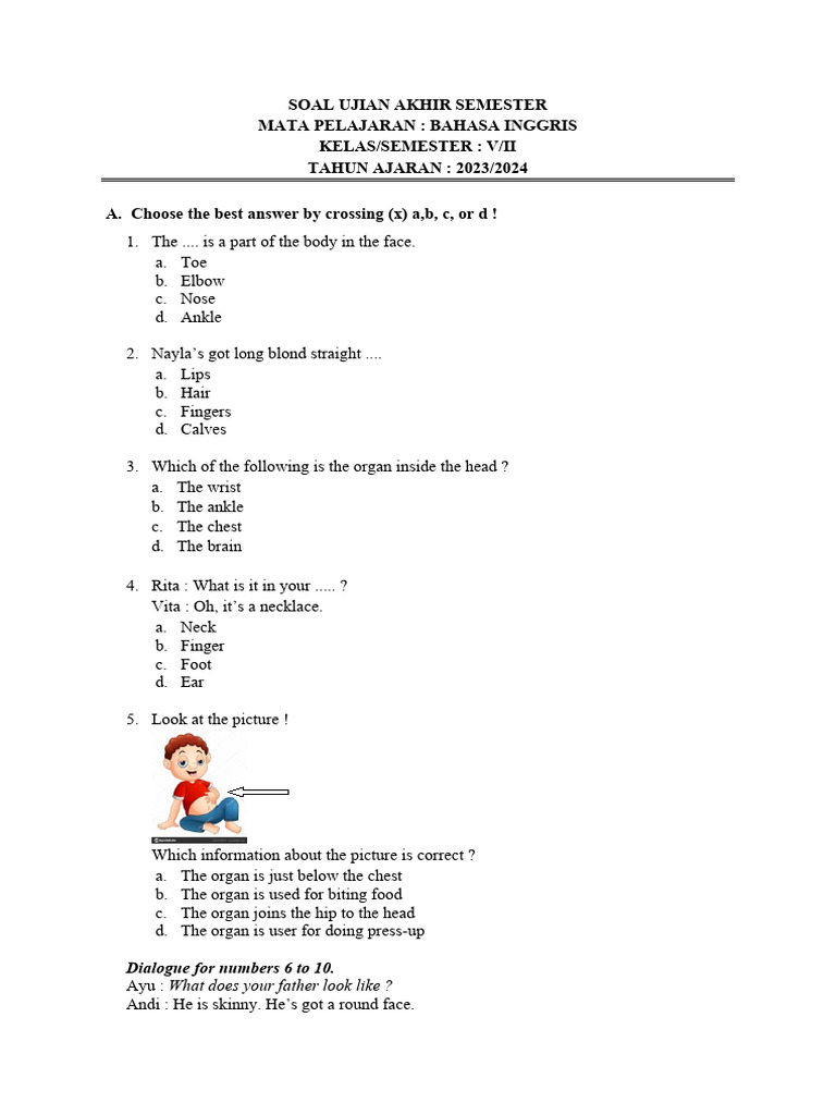 Waspada Perubahan Tren Informasi, Ini Bocoran Soal Ujian Bahasa Inggris Kelas 5 Semester 2